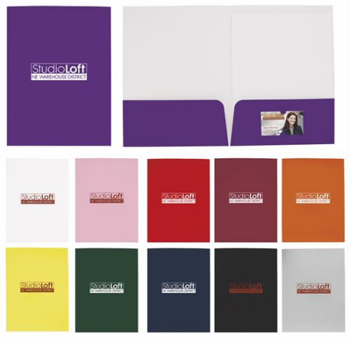 MenusPlusWV's tweet photo. DAY 22! Gloss Paper Folders - An array of colors to showcase your company logo. Handy business card slots on the inside. 
90¢ each for 100 or more! (Regular price $2.75 each!)
Includes 1-color imprint, 1 location. 
Reference Promo Code: 829. 
Valid through 01/01/2021 https://t.co/GWr7Rw8SLi