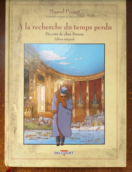 SolveigCB's tweet image. #ParisRetrouvé #expo "La Recherche en B.D." à l'Hôtel #LeSwann du 11 au 31 mars ! Merci à @StephaneHeuet d'avoir ainsi dédicacé cet exemplaire acheté l'année dernière à @ICombray pour ma fille et réchappé de l'incendie de ma maison il y a quelques mois !
#Proust #phénix