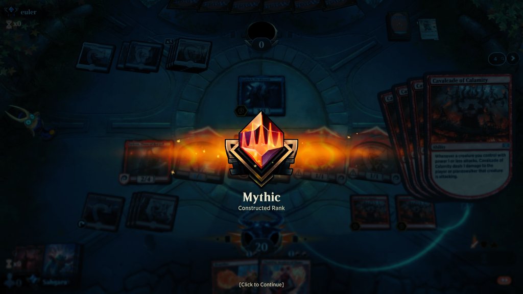 IcOneChill's tweet photo. It was hard but i finally did it!!! ππ @MagicEsports @wizards_magic @MTG_Arena #MythicRank https://t.co/QsKMPn1K52