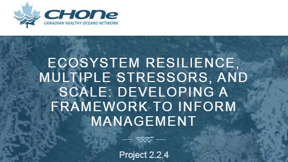 Congratulations to @GillianCurren for successfully completing her Master’s degree! Gillian's thesis is "Evaluating the integration of cumulative effects in the management of Canada’s marine conservation areas". Check out our Ecosystem Framework project: chone2.ca/find-research/… 🌊