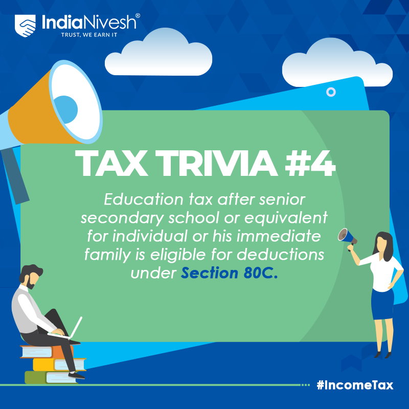 Education can aid you on your tax deduction! #IndiaNivesh  #IncomeTax