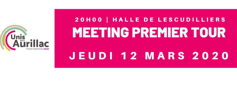 mathonier2020's tweet photo. Pierre Mathonier et son équipe #unispouraurillac vous donnent rendez-vous ce soir à 20h à la halle de Lescudilliers pour le meeting de premier tour. #Municipales2020 #unispouraurillac https://t.co/JHrHwILuGo