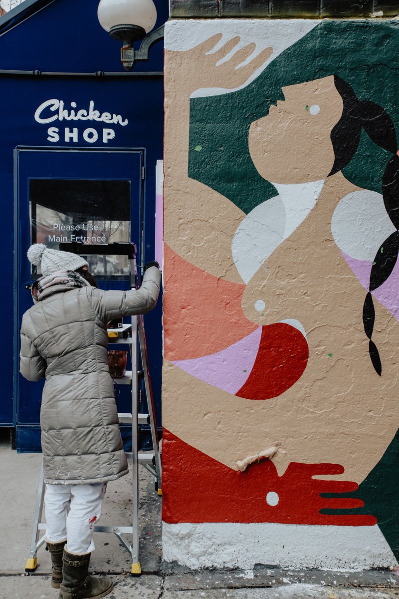 Bucketfeet's tweet image. Visit Soho House Chicago this month and check out Liz Flores powerful female focused mural.