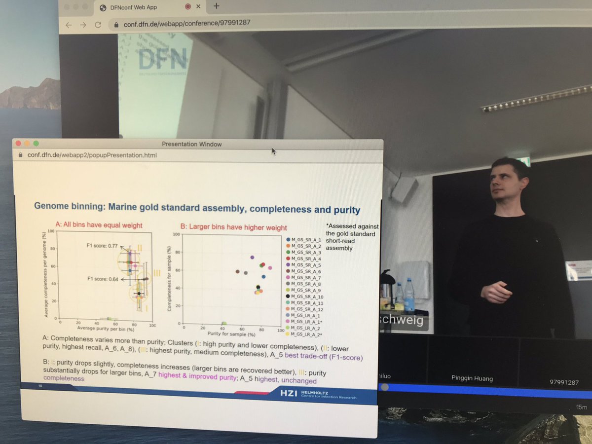 Fernando Meyer now presenting binning results