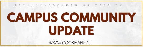 bethunecookman's tweet image. B-CU students are directed not to return to campus from spring break for at least two weeks to secure student health and safety during the Coronavirus outbreak. Face-to-face classes are tentatively scheduled to resume March 30th. Online classes will be available next week. (1/2)