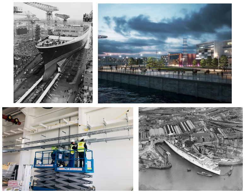 Delivering an M+E install on this historic site in Clydebank. Largest water source district heat pump scheme in Scotland.