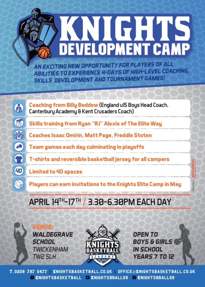 KnightsBball09's tweet photo. Big News!!!! 
This Easter we have our New Development Camp. Places are limited and with new, elite coaches attending this is a must-attend camp for all those looking to play at an elite level as well as improve on their individual skill development #developmentcamp https://t.co/dzZeTFmdUw