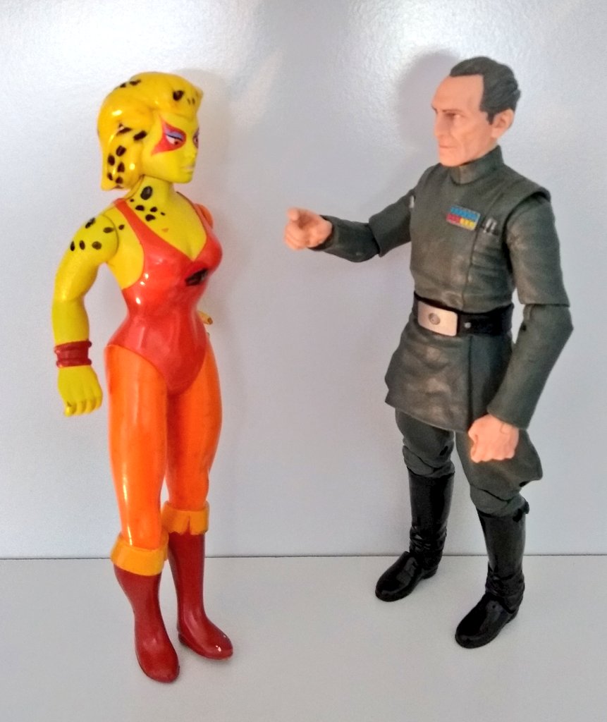 CRAZY CAPTION THIS... Winner gets a triple 🐆🐆🐆 #StarWars #grandmofftarkin #thundercats #cheetara