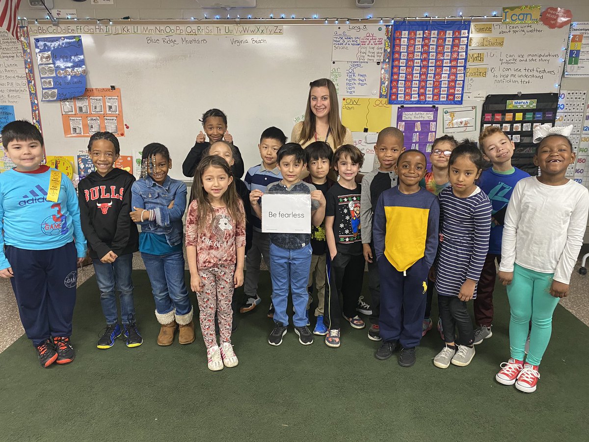 Today’s Positive Sign Thursday is a message we all could be reminded of every now and then! Mrs. Wagner’s class embraced the message and shared a time when they were fearless with classmates during their morning meeting. #bobcatsonblast #positivesignthursday