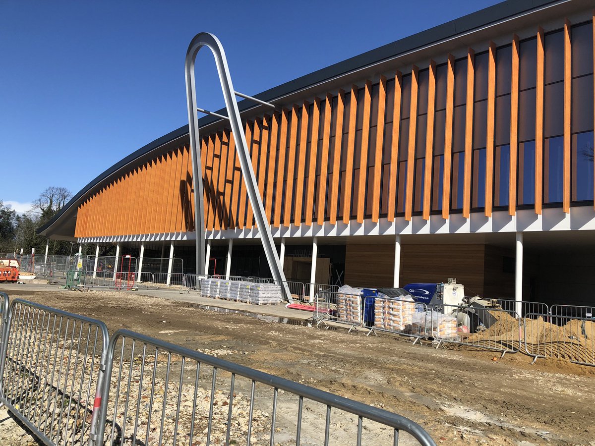 RBWM's tweet image. The Braywick Leisure centre build is progressing with the pool areas and central street now taking shape... we are so excited to see more over the Spring / Summer @MagnetLeisure @WatesGroup