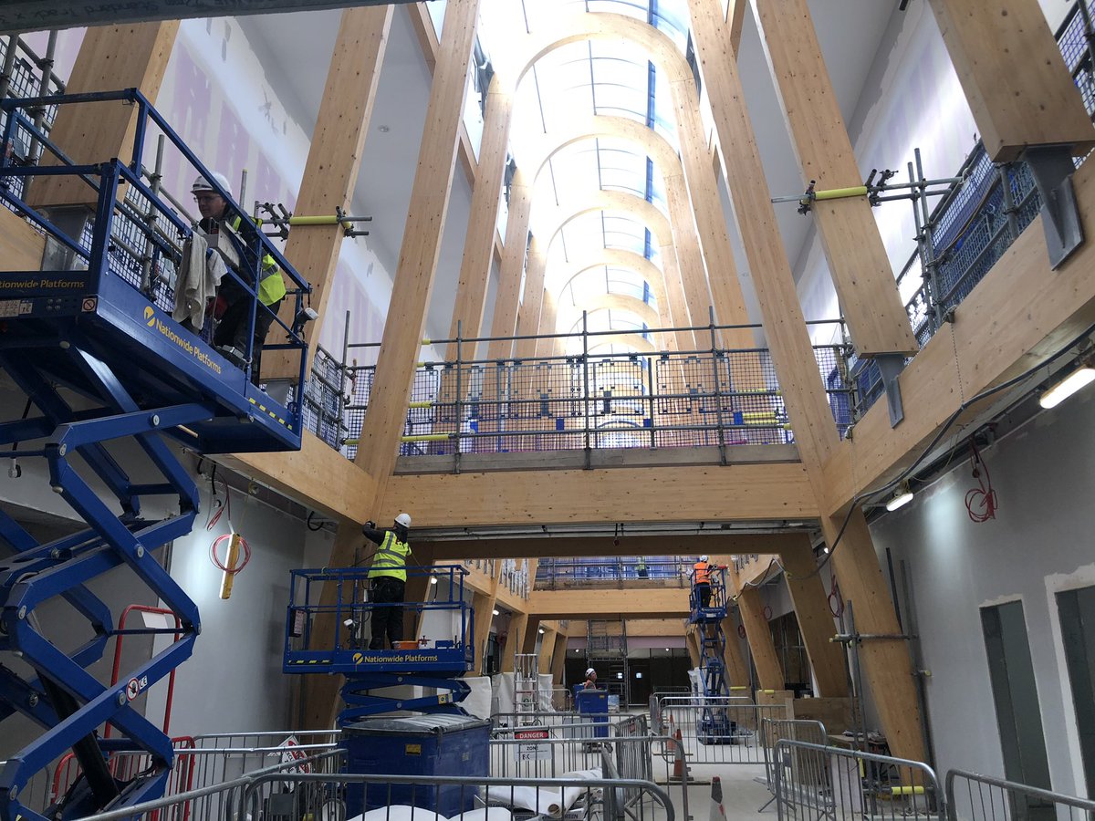 RBWM's tweet image. The Braywick Leisure centre build is progressing with the pool areas and central street now taking shape... we are so excited to see more over the Spring / Summer @MagnetLeisure @WatesGroup