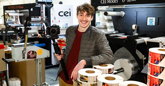 AmpleLabels's tweet photo. Ozarks Technical Community College featured our videographer, Luke Bradshaw, here at Ample Industries. Way to go, Luke! Check out his story below. @OTCedu
https://t.co/CybUXogqQR

#Amplelabels #Ampleindustries #videographer #LabelIndustry #LabelNews #OTC2020 https://t.co/f3B790CIbB