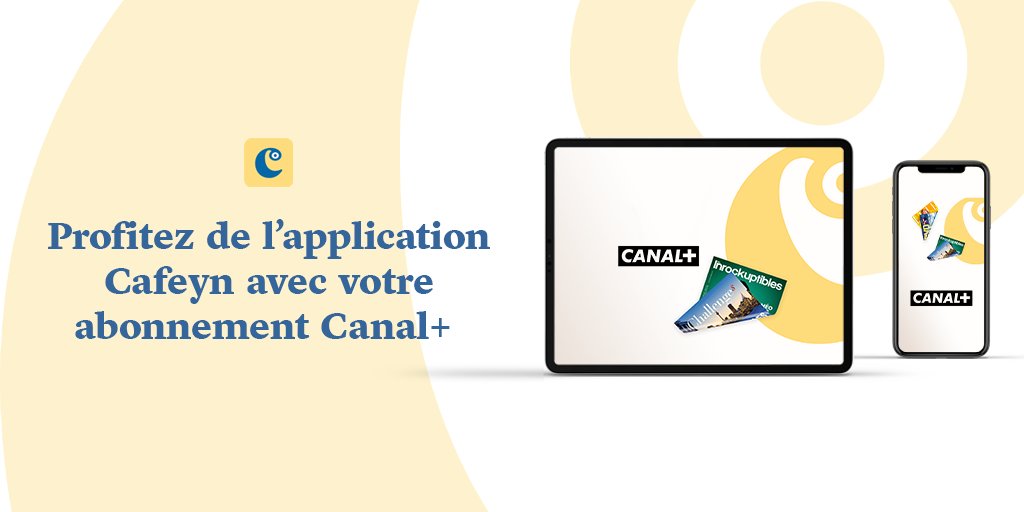 Cafeyn On Twitter C Est Officiel Les Abonnes Canal Peuvent Des Maintenant Acceder Au Services Cafeyn Via L Application Il Suffit De Telecharger L App Sur Smartphone Ou Tablette Et De Se Connecter