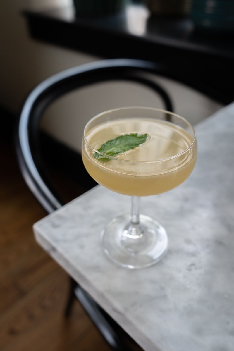 Our new cocktail, Priceless Advice, is an excellent segue into spring, with gin, curaçao, green chartreuse, lime, agave, orange bitters.