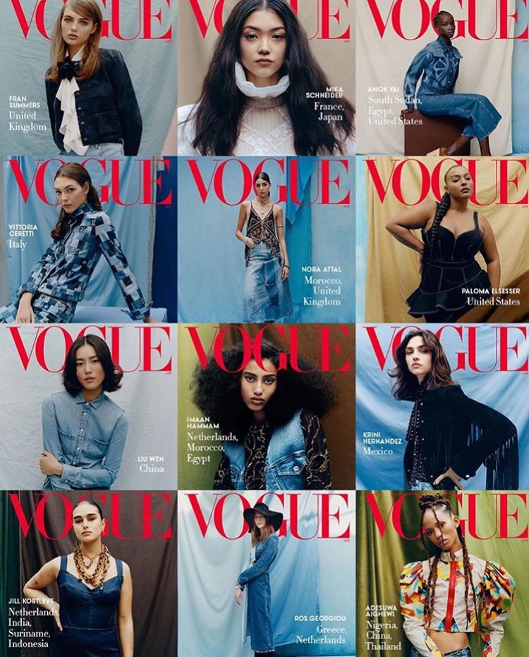 ceeyline's tweet photo. Pour le numéro d’Avril le Vogue Américain a invité des modèles du monde entier pour partager leurs histoires 🔥 https://t.co/qfemOsiau9