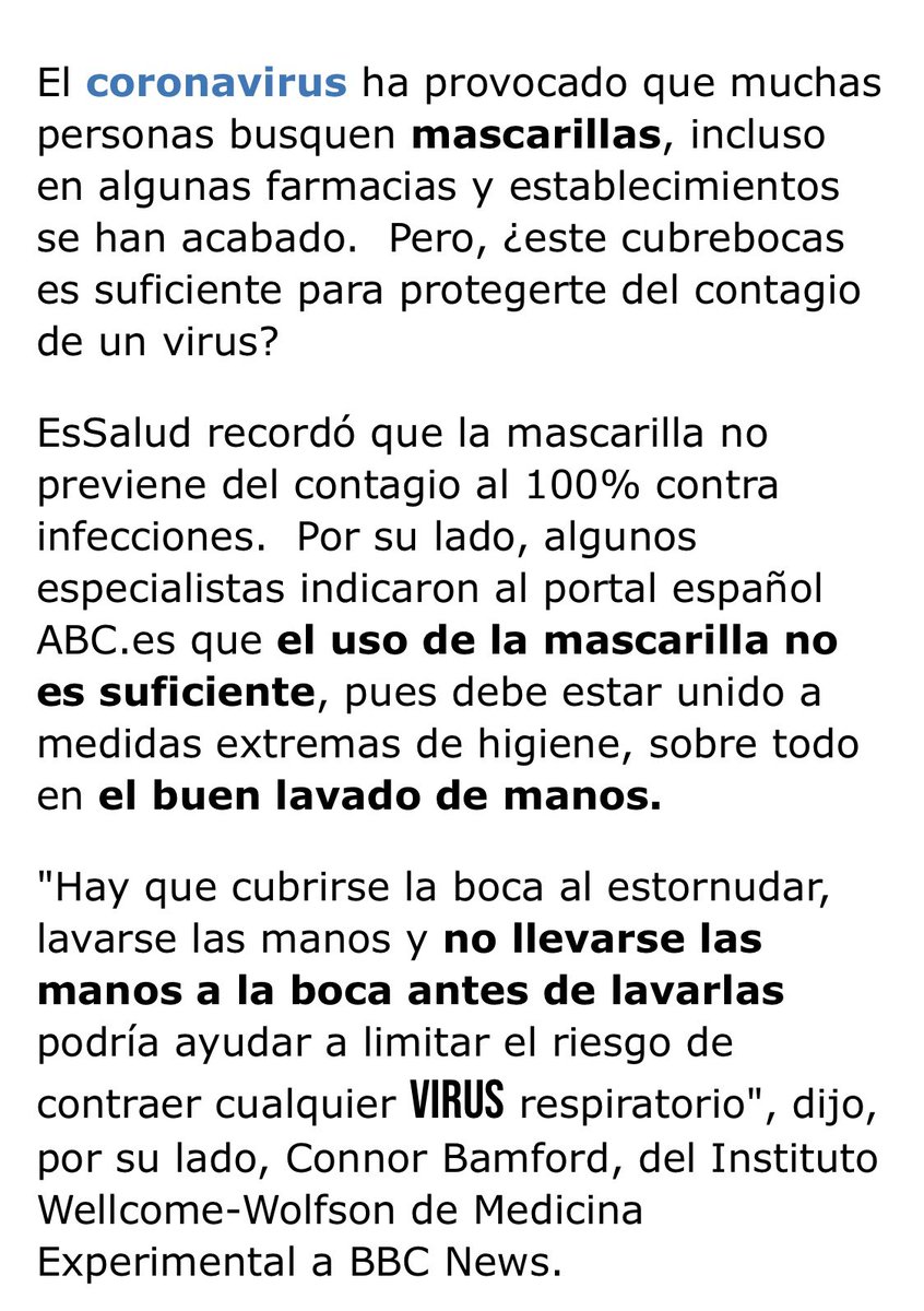 ✨🆘No gasten dinero en comprar mascarillas para evitar el contagio , no protegen del Coronavirus 🆘✨ https://t.co/Nm2PDra81H