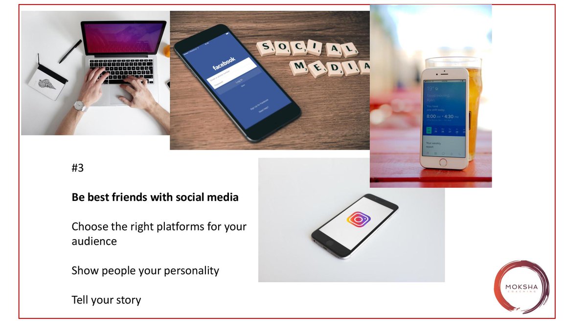 Moksha’s Top Tips to Building  Your Business in 2020 : Top Tip 3 - Be best friends with social media.
Choose the right platforms for your audience tell your story.
 
Find out more about Moksha Coaching here zcu.io/RQkC 
#moksha #toptips #sme #biztips
