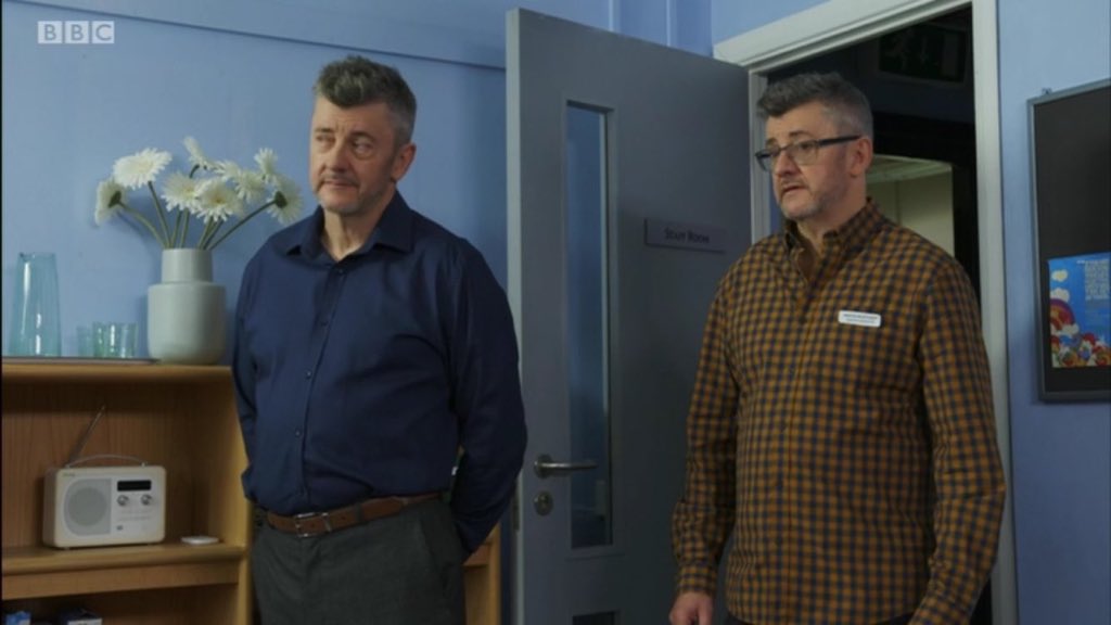 Just want to let everyone know that Doctors has a storyline where a woman thinks everyone she meets is Joe Pasquale. And Joe Pasquale is playing all the characters. Working from home is going well.