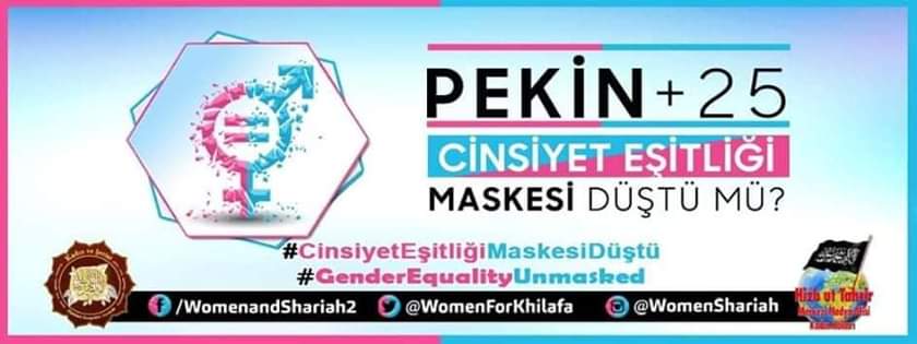 #GenderEqualityUnmasked
#CinsiyetEşitliğiMaskesiDüştü 
Hizb-ut Tahrir Merkez Medya Bürosu Kadın Kolları “Pekin+25: Cinsiyet Eşitliği Maskesi Düştü mü?" başlıklı küresel bir kampanya başlattı.  
facebook.com/24001534337320…