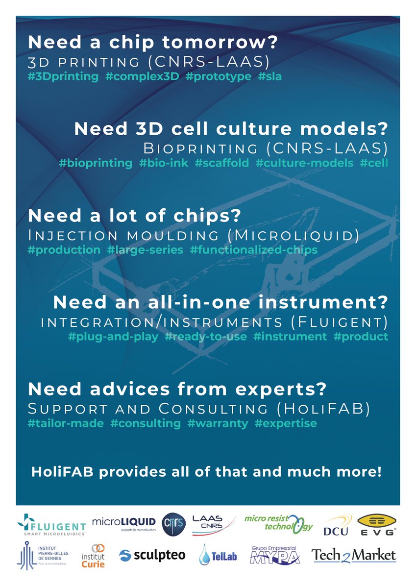 📢Despite the situation, we hope we will be able to meet you on May the 27th at <a href="/ipggmicrofluid/">IPGG | PSL</a> for a #workshop organised by <a href="/HoliFab/">HoliFAB</a> on #Biotechnology solutions using #microfluidics. 

📃Register and find any other information on their website : holifab.eu/workshop-regis…