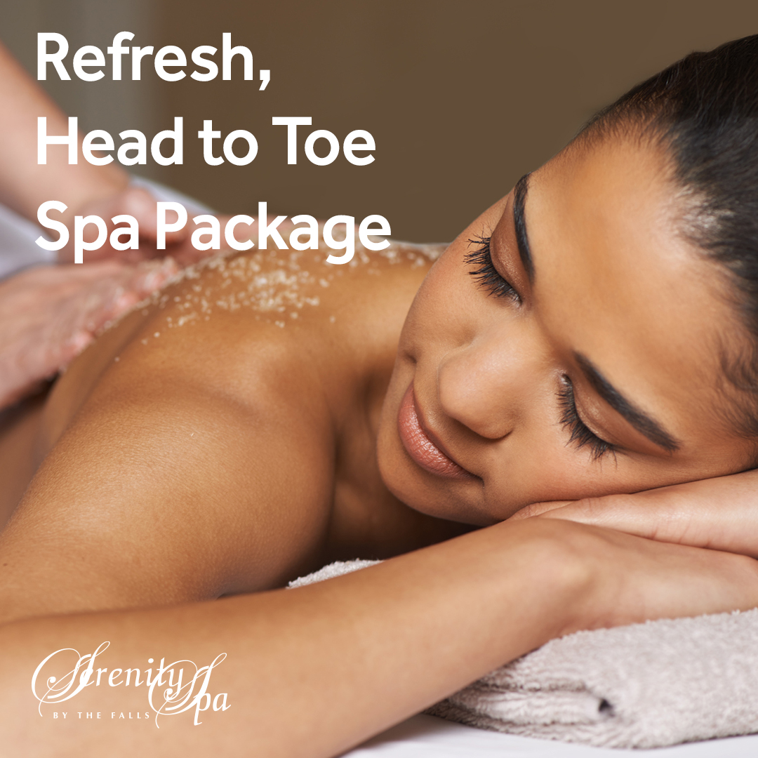 This time of year is the perfect chance to rejuvenate and refresh your skin to get glowing for spring 🌸 In this package you will receive a Firming Body Wrap and a customized facial 😊
.
#NiagaraFallsSpa #SpaPromotion 
.
serenityspabythefalls.com/promotions