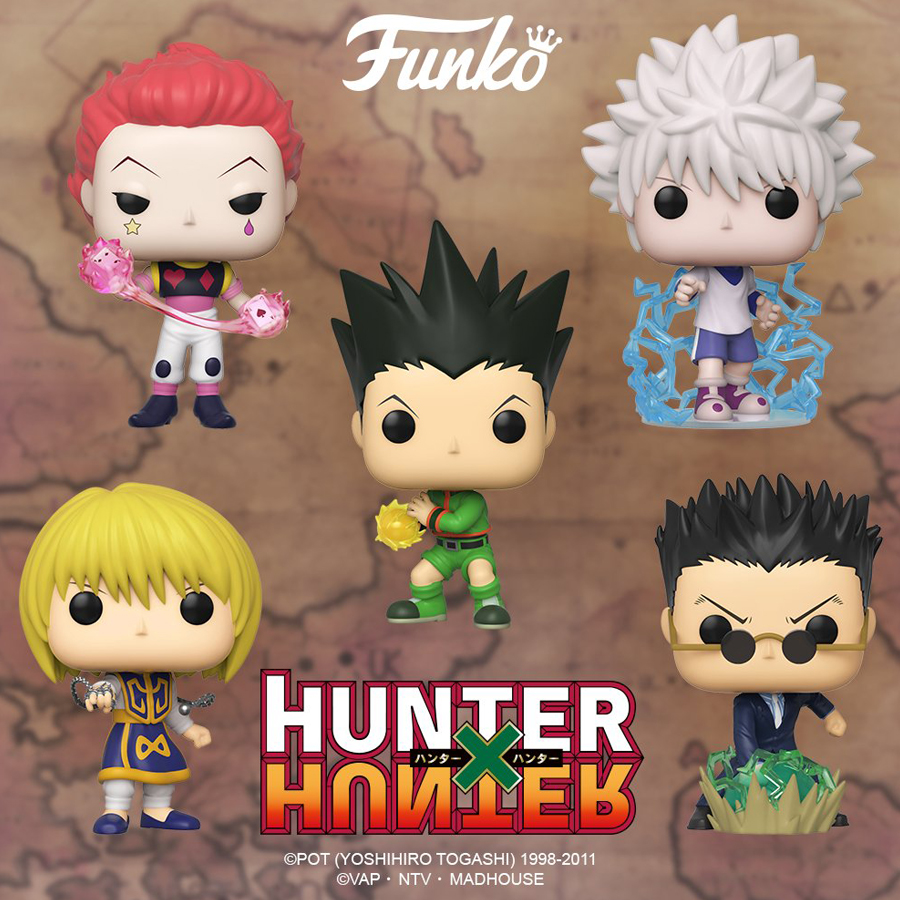 Editions Kana Funko Pop A Devoile Des Figurines A L Effigie De Nos Heros De Hunter X Hunter Il Y A Donc Gon Kirua Kurapika Leolio Et Hisoka