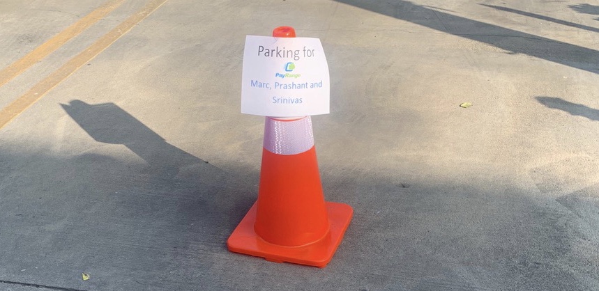 A few Rangers visiting a customer were honored and humbled to receive #VIP treatment including front door reserved parking in a full lot. But truly, we think of our customers as the center of our universe. #thankyou