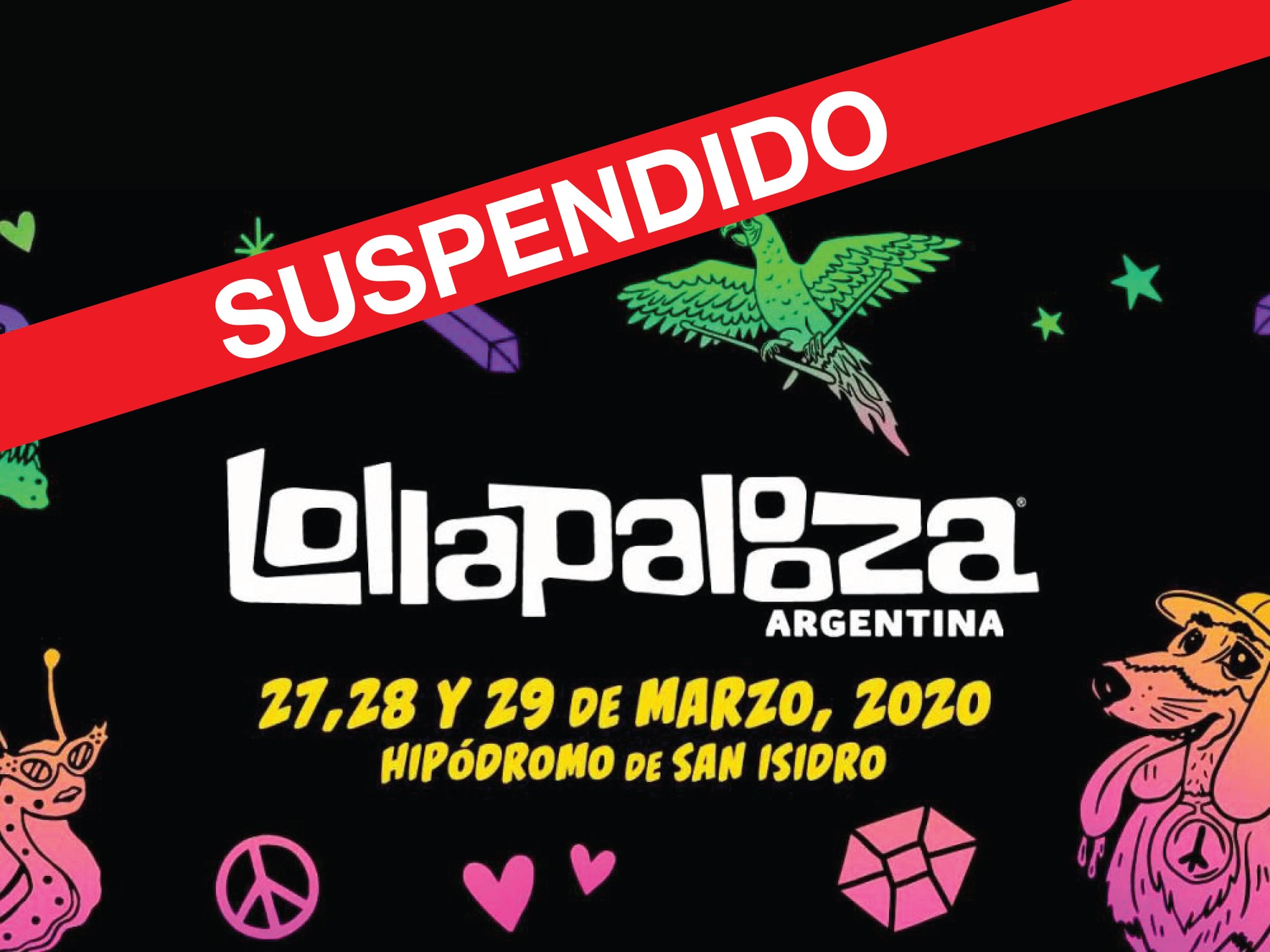 Lollapalooza en Argentina SUSPENDIDO 2020