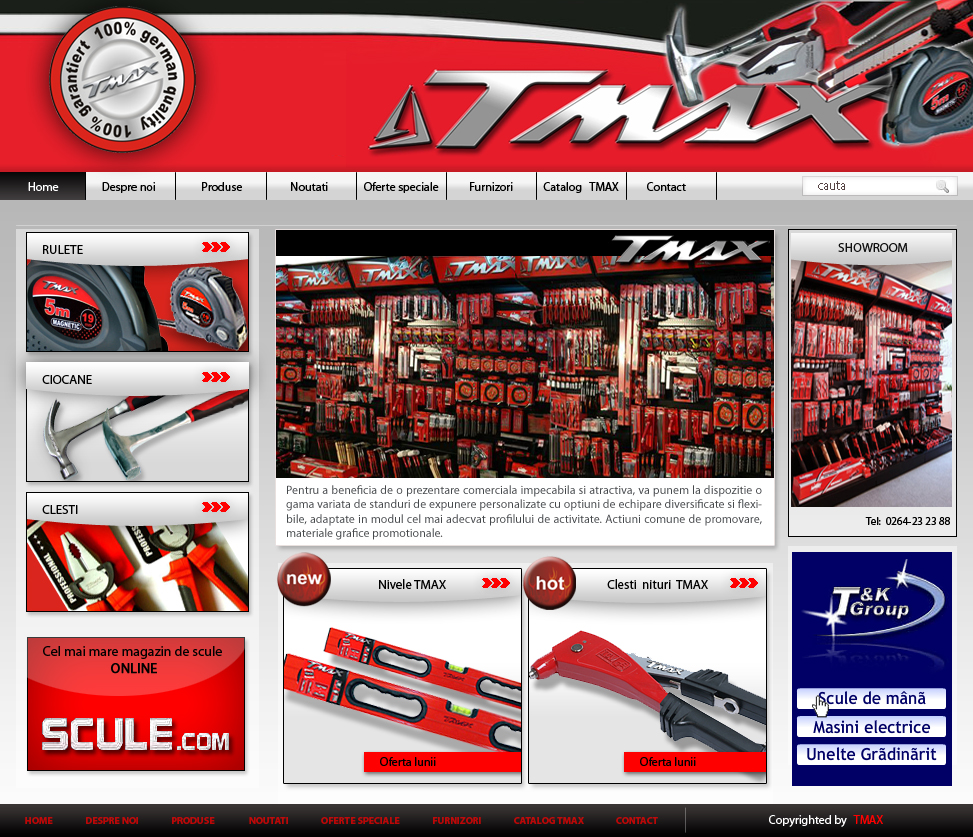 TmaxTools's tweet image. TMAX-Profi ... Unelte profesionale ... Calitate Germana garantata TUV/GS
- Conceptie inovativa, materiale moderne
- Tehnologie profesionala de ultima generatie
- Prezentare unitara, design modern, atractiv
- Preturi de Producator
- Asistenta la raft prin personal instruit