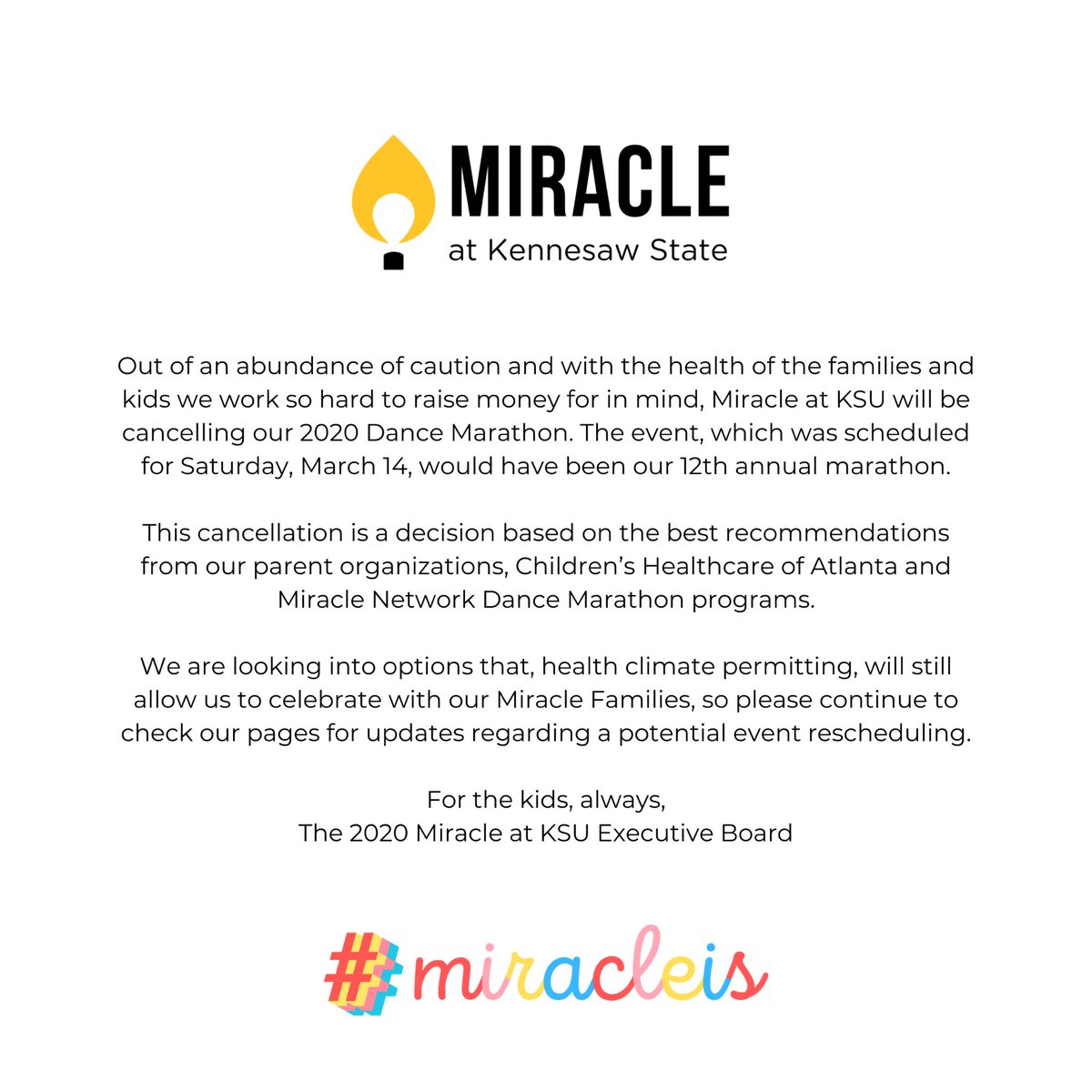 In times of confusion and uncertainty, we must remain For the Kids, Always. 🌟 #miracleis