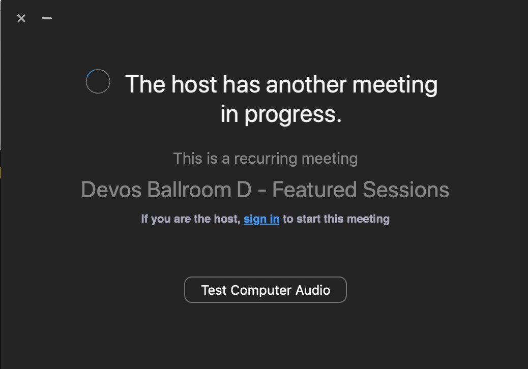 dvos's tweet image. Can’t seem to get into some zoom rooms during sessions and get this error. Other rooms I can enter. @MACUL #macul20