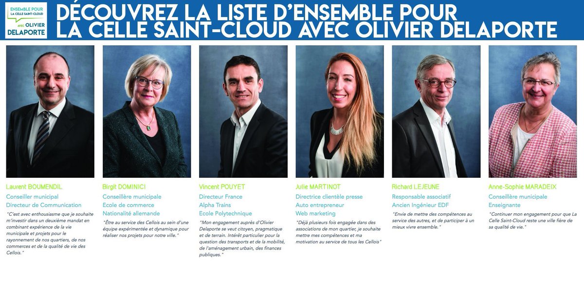EnsembleLCSC's tweet photo. Découvrez aujourd'hui trois nouveaux visages : Julie, Vincent et Richard :)

Ensemble Pour la Celle Saint-Cloud avec @odelaporte : une équipe, des compétences. Des Cellois au service des Cellois !

https://t.co/lKH4lfeAqx

#Municipales2020 #LCSC #EnsembleLCSC #LaCelleSaintCloud https://t.co/5xZmyUqGeR