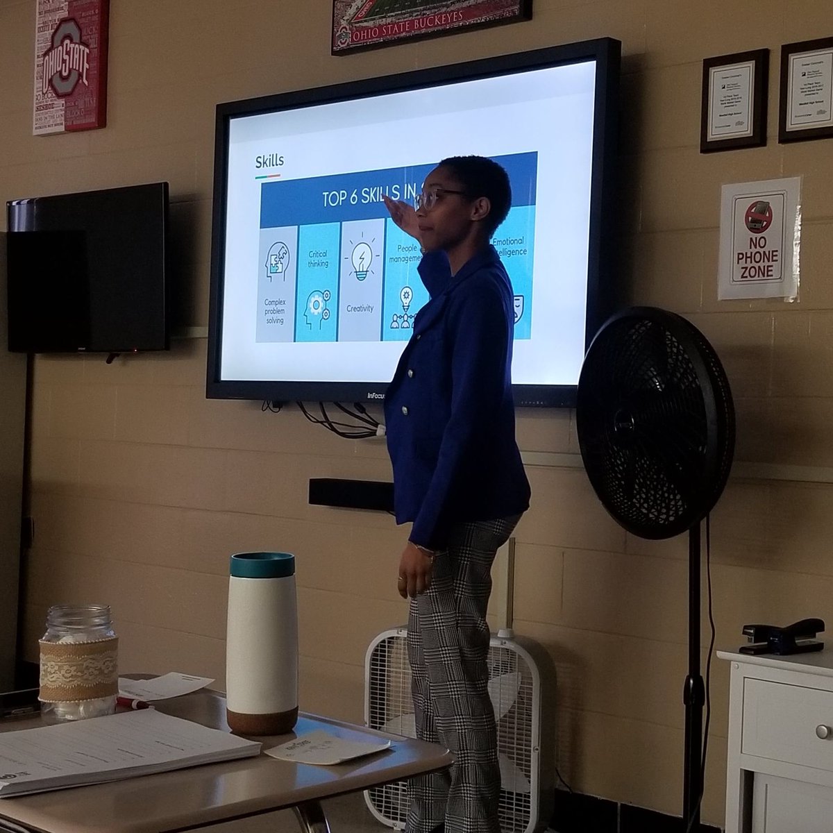 cultureshockorg's tweet photo. #tbt Another great presentation at Westfall High School Career Day! Thank you to @PickawayWORKS  &amp; the sophomores and juniors who asked great questions &amp; gave great feedback! #cultureshockorg #youngprofessionals #career https://t.co/q8035H35pI