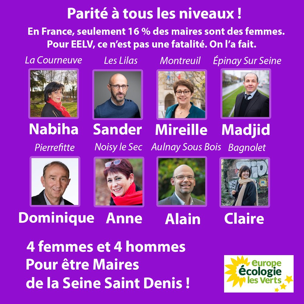 Groupe Écologie & Citoyenneté d’Est Ensemble (@ecologieest93) on Twitter photo #parité #EgaliteFH <a href="/EELV93/">Les Écologistes - EELV 93</a> l’a fait ! Merci à <a href="/EELVIdF/">Les Écologistes - EELV Île-de-France</a> pour n’avoir rien lâcher sur la stricte parité des têtes de listes dans notre région. Force et honneur à nos têtes de liste de #SeineSaintDenis Cc <a href="/le_Parisien/">Le Parisien</a> <a href="/LeParisien_93/">Le Parisien | 93</a> <a href="/EELV/">Les Écologistes - EELV</a> #parité #EgaliteFH <a href="/EELV93/">Les Écologistes - EELV 93</a> l’a fait ! Merci à <a href="/EELVIdF/">Les Écologistes - EELV Île-de-France</a> pour n’avoir rien lâcher sur la stricte parité des têtes de listes dans notre région. Force et honneur à nos têtes de liste de #SeineSaintDenis Cc <a href="/le_Parisien/">Le Parisien</a> <a href="/LeParisien_93/">Le Parisien | 93</a> <a href="/EELV/">Les Écologistes - EELV</a>