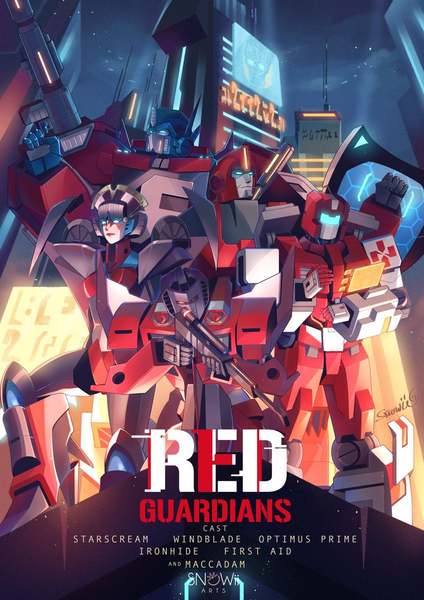 Finally!!? I can't recognize RED anymore.
-
"There was an idea  to bring together a group of remarkable transformers, so when we needed them, they could fight the battles that we never could." ?
#transformers #red 