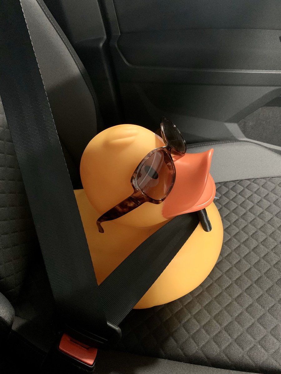 Our duck on his way home to get some training in before the big event 😊 #manchesterduckrace #teamhannan 🐥 <a href="/BrainwaveCentre/">Brainwave</a>  <a href="/NewBaileyM3/">New Bailey</a>