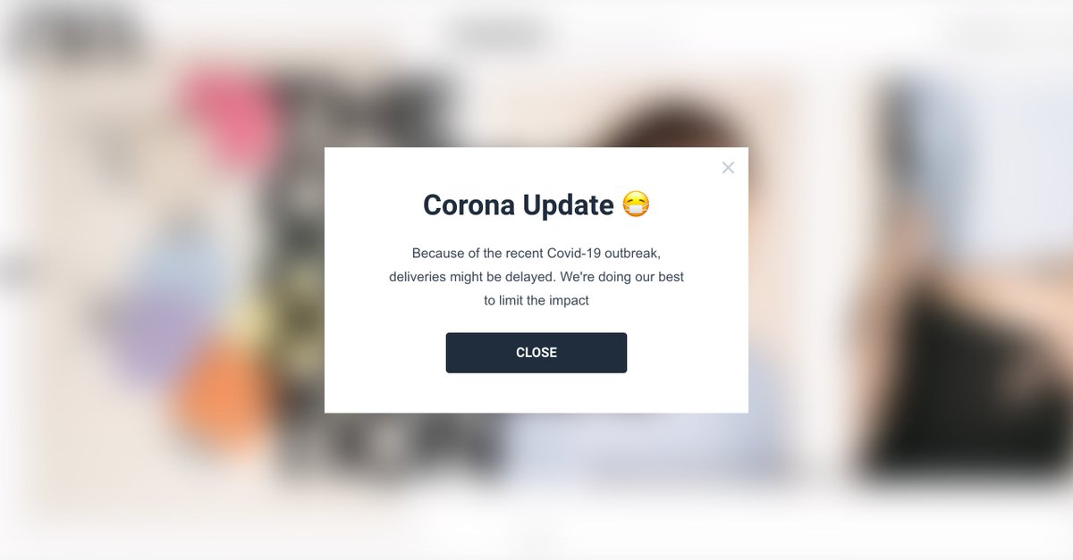Is your business affected by the Covid-19 virus? We're offering free temporary accounts to help you better communicate about the situation with your website visitors.

More info: linkedin.com/posts/benjamin…