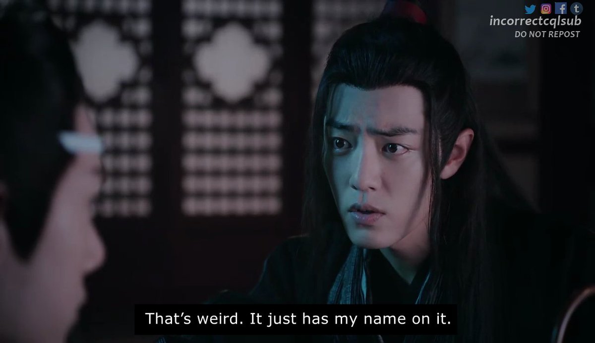 Incorrect▫️The Untamed | CQL | MDZS | 魔道祖师 🌍✈ tweet media