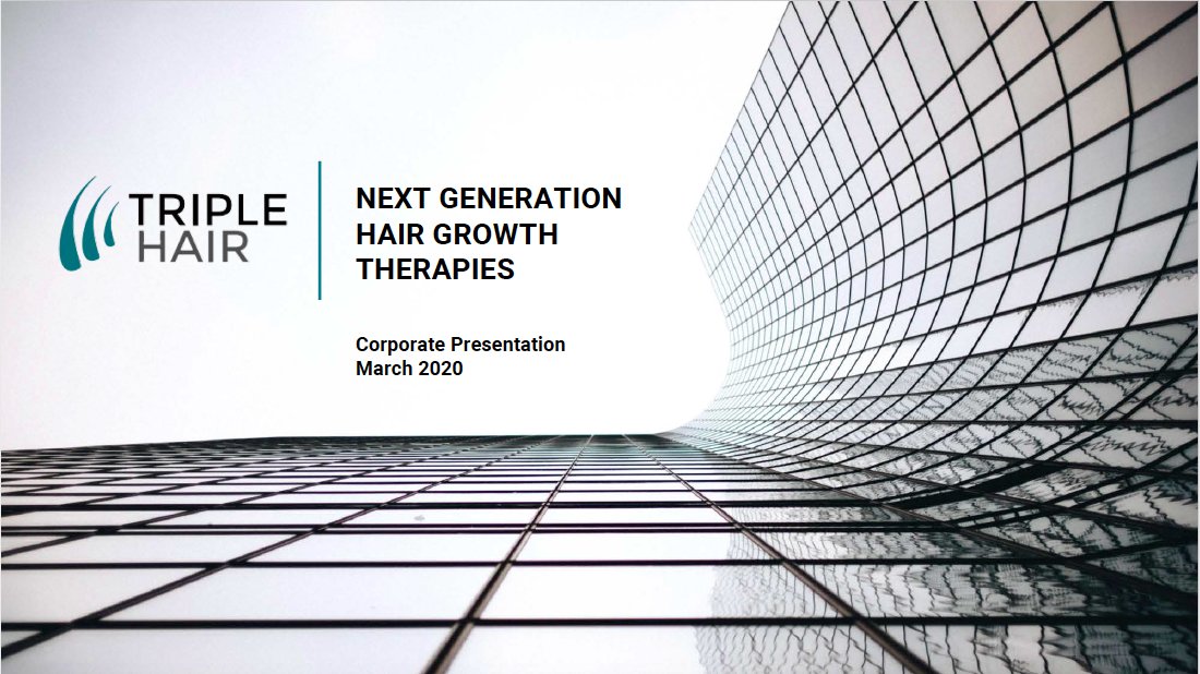La nouvelle présentation corporative de Triple Hair est maintenant disponible :
lnkd.in/erKwgT2
