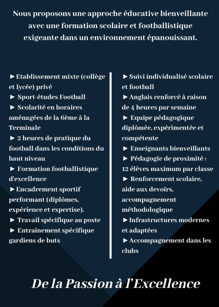 Vous voulez intégrer notre sport études, venez à la journée de détection du 21 mars❗️