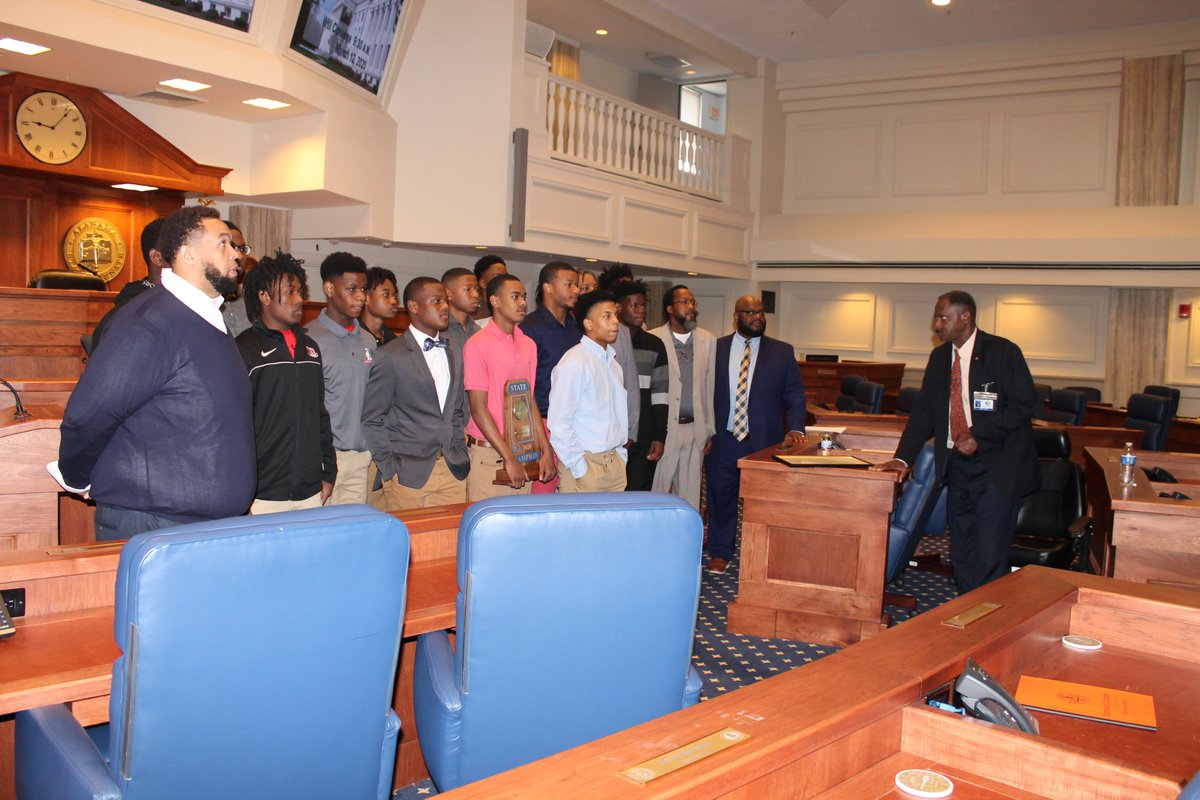 Sen. David "Coach" Burkette honored the 7A State Champions Lee High School on the Alabama Senate floor today.