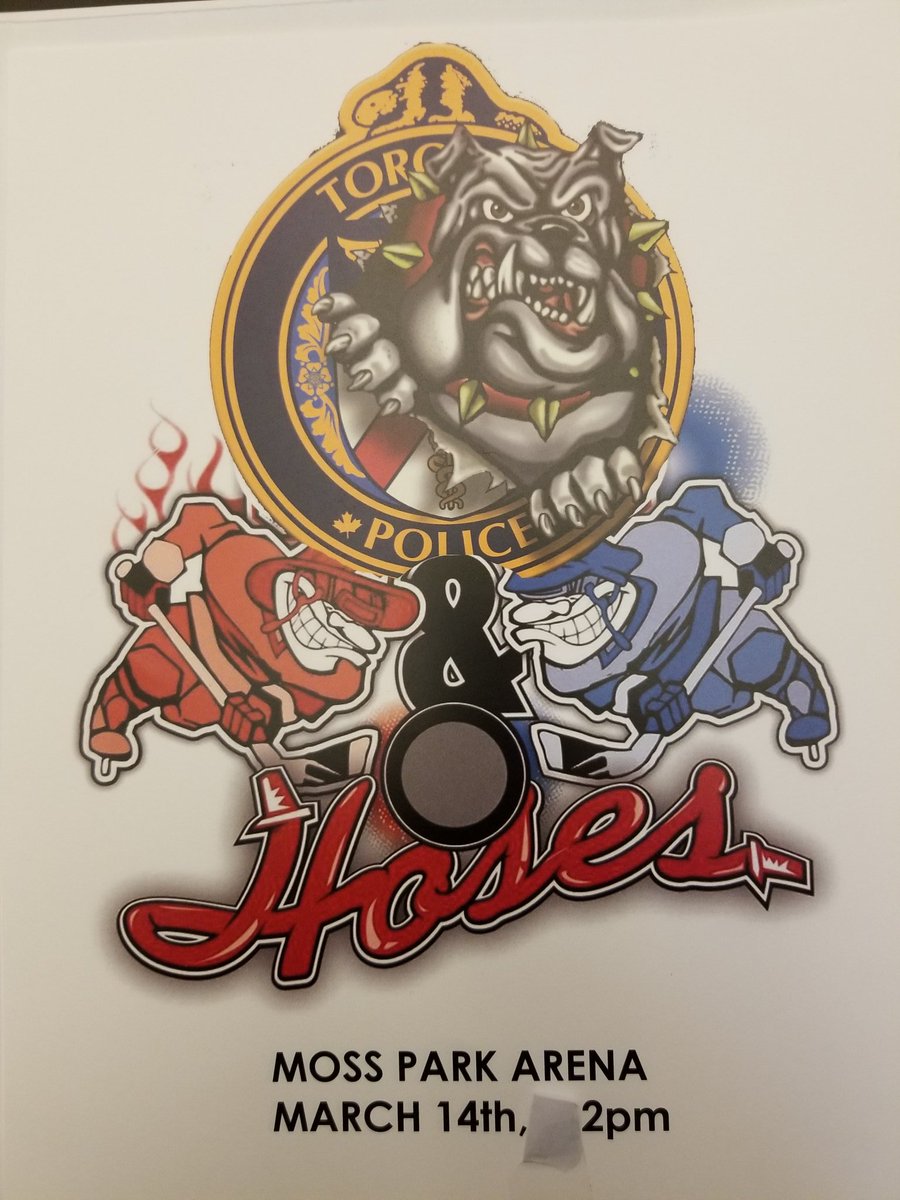 Moss Park Coppers (@mossparkcoppers) on Twitter photo Please join us this Saturday at Moss Park Arena located at 140 Sherbourne Street for our second annual <a href="/TPS51Div/">51 Division</a> vs <a href="/Toronto_Fire/">Toronto Fire Services 🇨🇦</a> hockey game. <a href="/TorontoPolice/">Toronto Police</a> <a href="/HavenTorontoCA/">Haven Toronto</a> <a href="/TPAca/">Toronto Police Association</a> <a href="/TPFFA/">Toronto Firefighters</a> #BULLDOGSversusHOSES ^bb Please join us this Saturday at Moss Park Arena located at 140 Sherbourne Street for our second annual <a href="/TPS51Div/">51 Division</a> vs <a href="/Toronto_Fire/">Toronto Fire Services 🇨🇦</a> hockey game. <a href="/TorontoPolice/">Toronto Police</a> <a href="/HavenTorontoCA/">Haven Toronto</a> <a href="/TPAca/">Toronto Police Association</a> <a href="/TPFFA/">Toronto Firefighters</a> #BULLDOGSversusHOSES ^bb