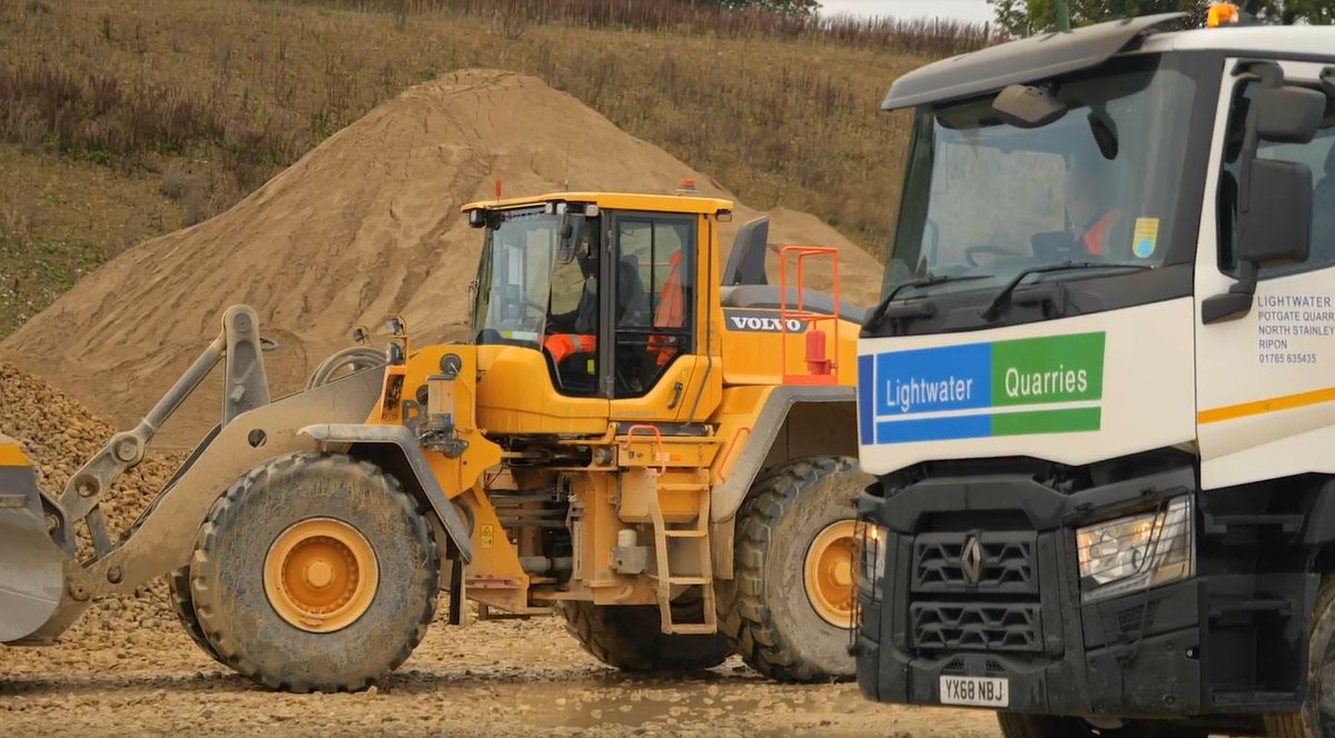 Lovely image of one of our tippers and the loading shovel in the quarry! We like to keep busy here and the road and quarry vehicles are no exception, always busy!