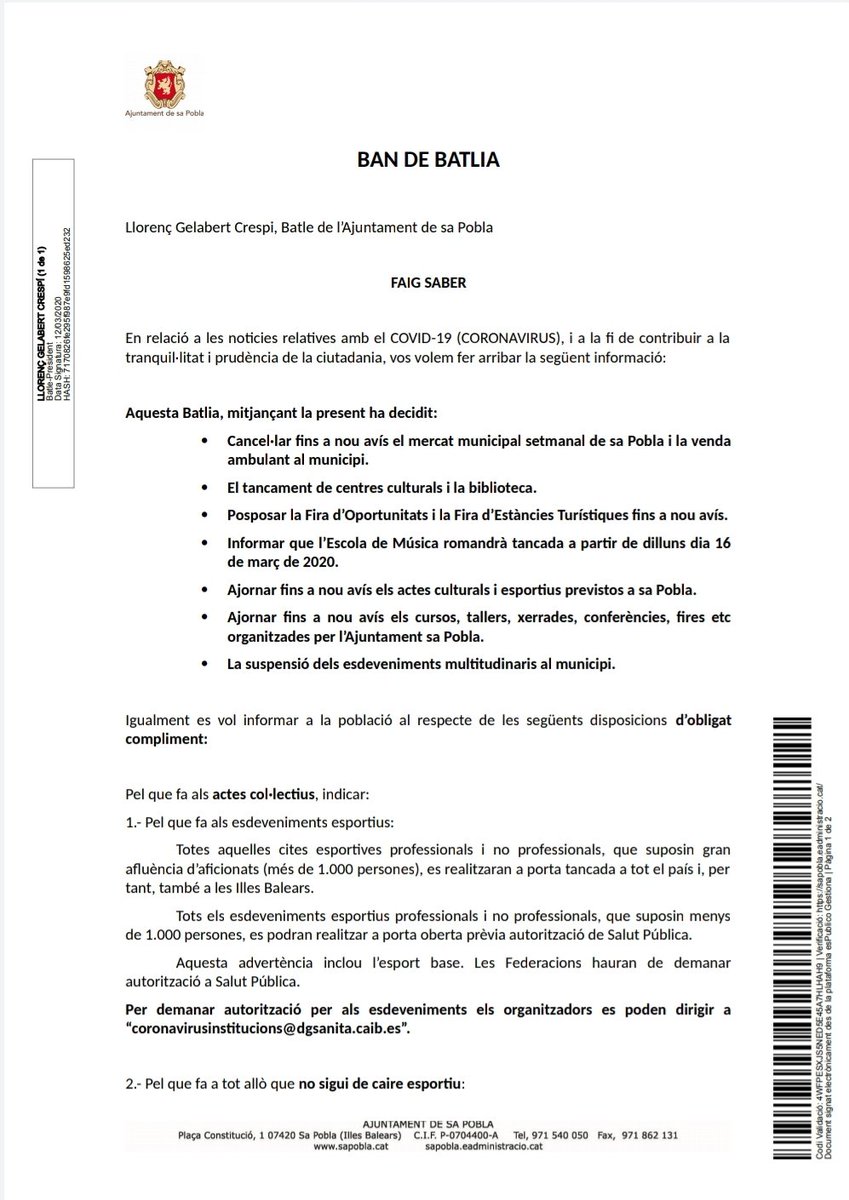 Ajuntament sa Pobla tweet media