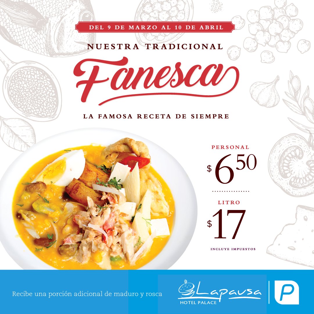 Ven a disfrutar de nuestra tradicional y deliciosa fanesca en #LaPausa. ¡Te esperamos!
