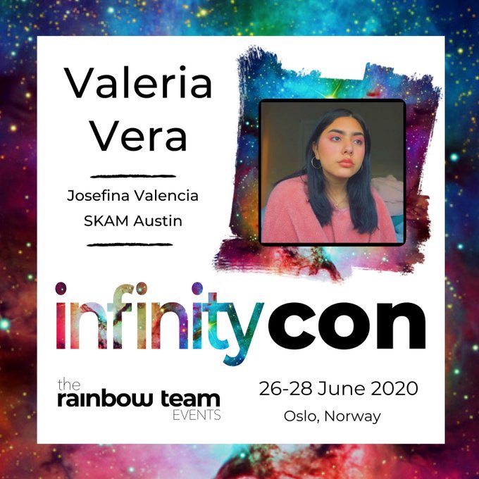 EuroConNet's tweet photo. GUEST ANNOUNCEMENT #InfinityCon #ValeriaVera #JulieRocha #SKAM #Oslo #Norway #TheRainbowTeamEvents 

https://t.co/Dc6pNffjIe

@thertevents https://t.co/8e34obNmT0