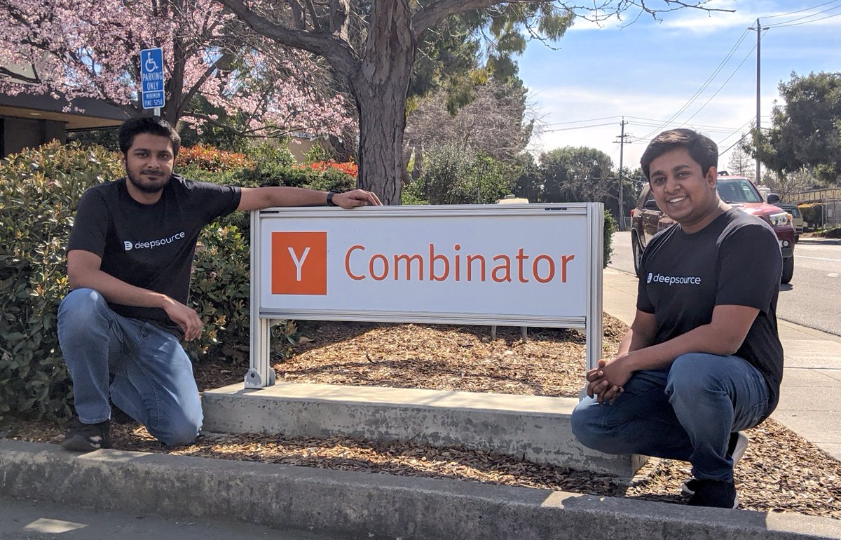 DeepSourceHQ's tweet photo. We’re excited to announce that DeepSource is part of @ycombinator Winter '20 batch.

Here’s our story: https://t.co/XQTYyswOq7

— @dolftax and @sanketsaurav https://t.co/JVeQJEbCxV