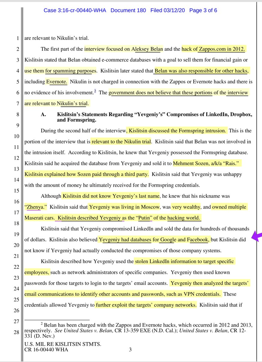 It’s there.Everything everyone told me that did NOT exist in the Nikulin indictment ALL. OF. ITFSB CaptainsEncrypted ContainersFOOTNOTE 6 years the indictment was SEALED 6 YEARS Targeted & Krompomat cc  @911CORLEBRA777  @xtrixcyclex  @LouiseMensch  https://ecf.cand.uscourts.gov/doc1/035019059430?caseid=304407