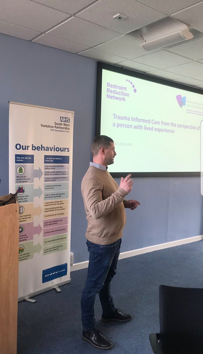 AshcroftBen's tweet photo. I feel honoured to have been asked to talk at this conference yesterday on #TraumaInformedCare #RestraintReductionNetwork #NHS #MentalHealth I enjoyed it and I hope others who attended also did. I have received some great feedback. π https://t.co/Cr3gOG0JgO