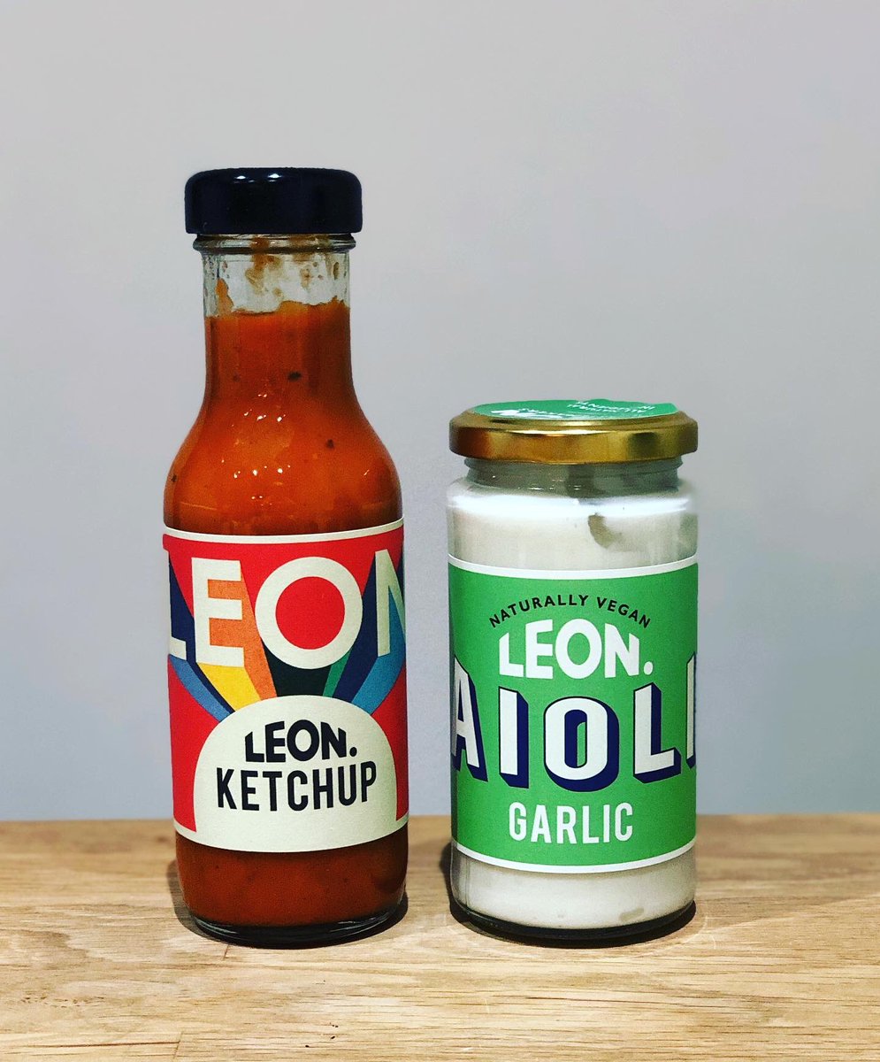 CustomCakeShop's tweet photo. First impressions...The Ketchup is far superior to standard ketchup, tangy &amp; sweet, made with mango, cumin &amp; sun dried tomatoes, I can really taste those flavours coming through &amp; the Aioli has a really good balance of garlic👌🏼🧄🍅😋
@ComeRound @leonrestaurants 
#LeonTastemakers https://t.co/VwffXIef2L
